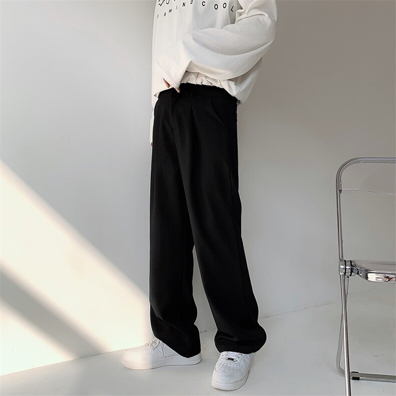 港风抖音品质休闲裤西裤真超复合加绒P65控88常规款P50控68,男装西裤,电商A014