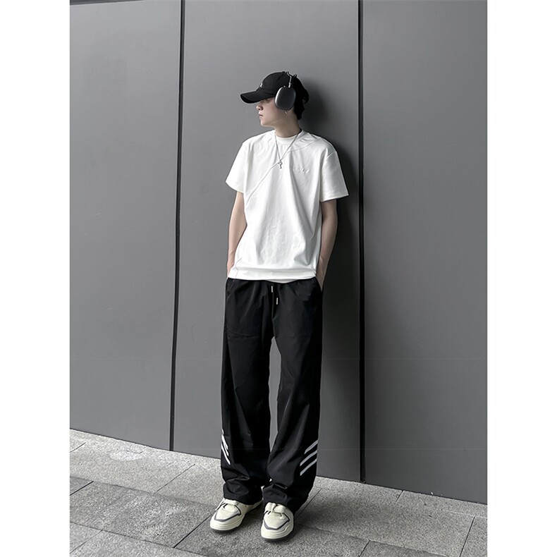 B221 美式ins街头hiphop休闲情侣宽松运动裤子 LK23117-P60 控78图片