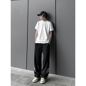 B221 美式ins街头hiphop休闲情侣宽松运动裤子 LK23117-P60 控78图片
