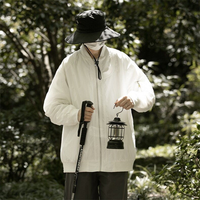 港风大码日系男女户外薄款休闲连帽防晒服XZ213-JKFS03-P75控98,男装防晒衣,星座213