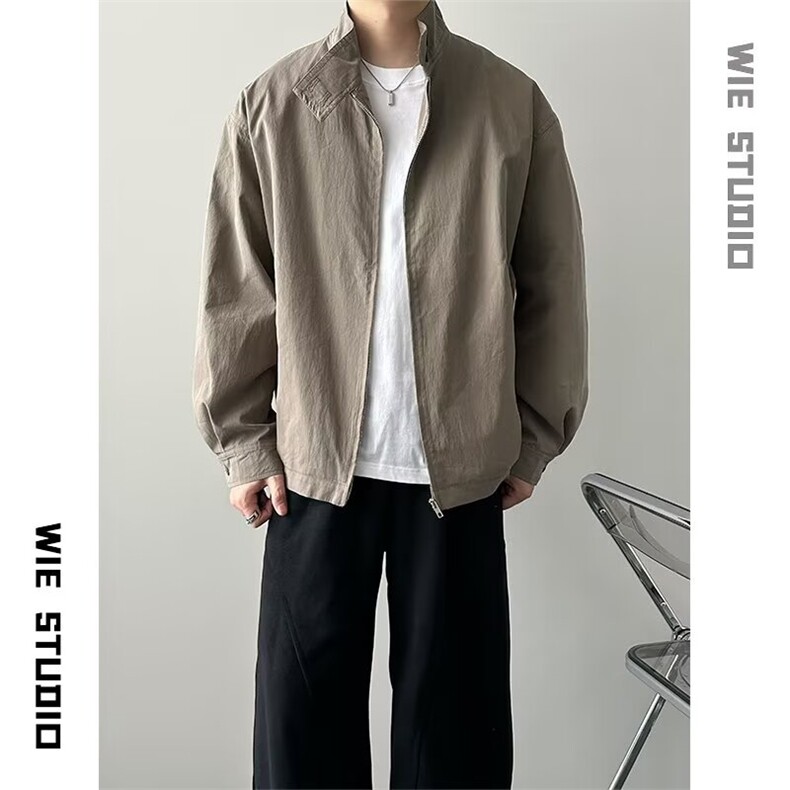 网络图现货复古潮牌痞帅炸街翻领工装韩版新款男外套R8831-P70,男装工装外套,星座1005-6
