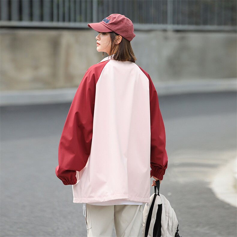 904-2-MY7864-58特秋季2024新款男女生拼色冲锋衣防水户外夹克,男装夹克,星座904-2
