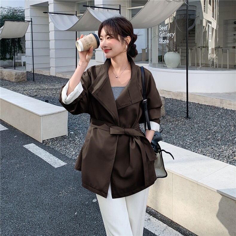 已出货春装新款~中长皮衣外套女1楼南36-39吾爱衣-A25-P150-K288,女装皮衣,1C083