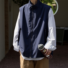 现货2023日系机能工装马甲夏季宽松休闲外穿马甲外套W3110-P35，男装背心/马甲，星座512-2