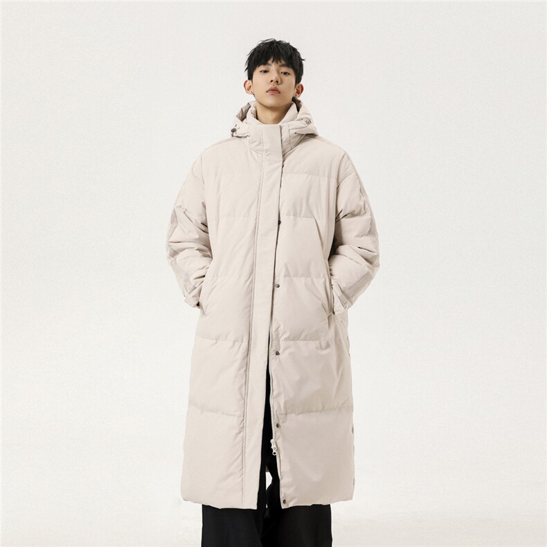冬季新款中长款情侣韩版连帽羽绒服外套Y918/P190,男装羽绒服,星座202