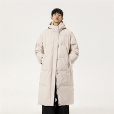 冬季新款中长款情侣韩版连帽羽绒服外套Y918/P190，男装羽绒服，星座202