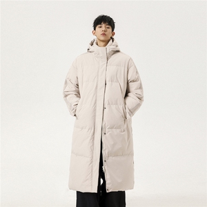冬季新款中长款情侣韩版连帽羽绒服外套 Y918/P190图片
