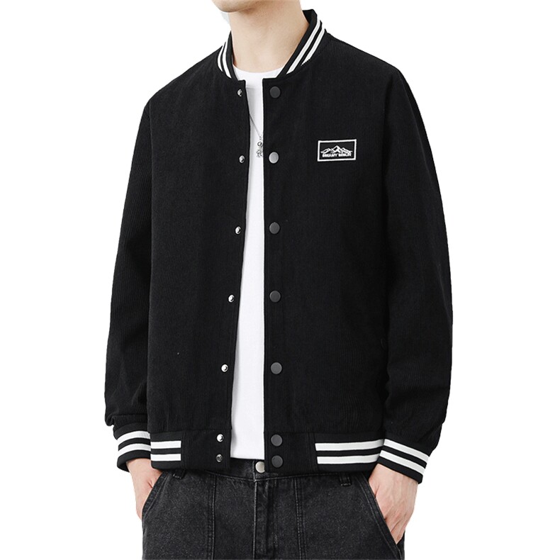 复古日系潮牌棒球服春秋季新款刺绣灯芯绒夹克外套男青年JK85-P50,男装夹克,星座1403A