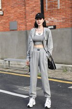 大量现货，休闲百搭华夫格套装，女装职业装，杭悦