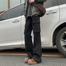 A408-24K2503-P65-X89-M-3XL美式休闲复古微喇工装裤春季新款，男装休闲裤，电商A408
