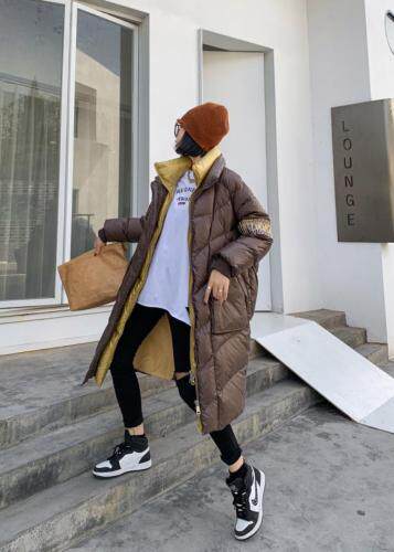 近版羽绒大衣，女装，笛蝶