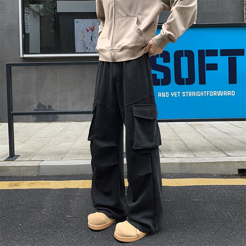 秋季美式380g华棉多口袋男大码工装裤休闲裤K24002-特P60控108，男装工装外套，电商A001