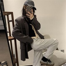 撞色坑条开衫，其它，XTZ style