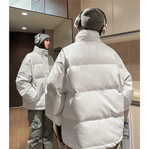 中性2025冬装宽松皮棉衣冬季宽松棉服袄情侣加厚外套男S271-P128图片