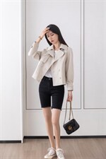 韩系短款风衣，女装风衣，百妹仟红