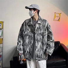 高街外套男春秋潮牌宽松大码夹克秋季韩版潮流帅气衣服HHA81P46，男装夹克，星座1013-5