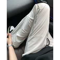 档口图激光打孔透气冰丝裤侧边反光条薄款速干空调裤XK08-TP38，男装休闲裤，星座1213