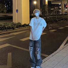 摆烂职场短袖t恤帮你拒绝一切琐事！纯棉重磅T40-P35，男装T恤，星座310A-4