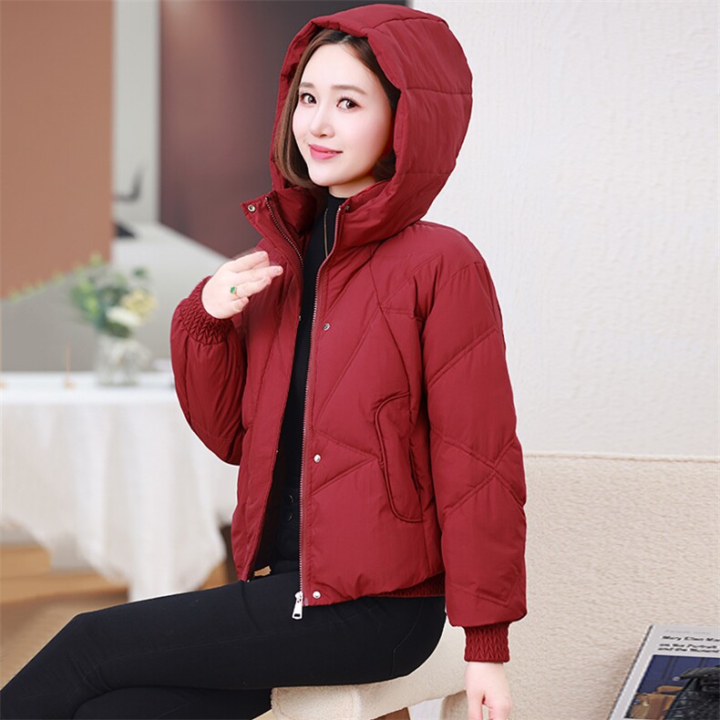时尚淑女短款羽绒服修身显瘦保暖外套,女装羽绒服,婷轩阁