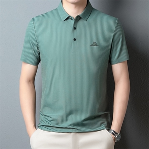 BJ2345钱塘2020-2夏季新款时尚百搭男士短袖T恤翻领纯色上衣P64图片