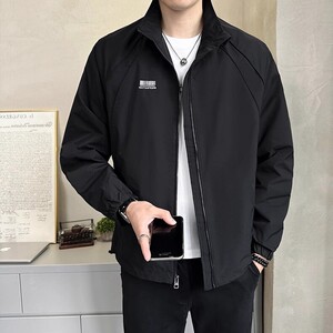 冲锋衣外套春秋款2025新款立领防晒服休闲夹克潮流百搭男装秋上衣图片