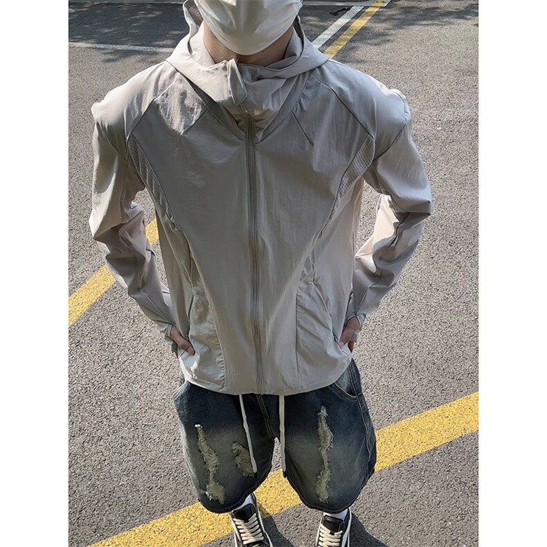 防晒衣原纱防晒UPF50+有报告9093-P65,男装防晒衣,电商B380（原B361）