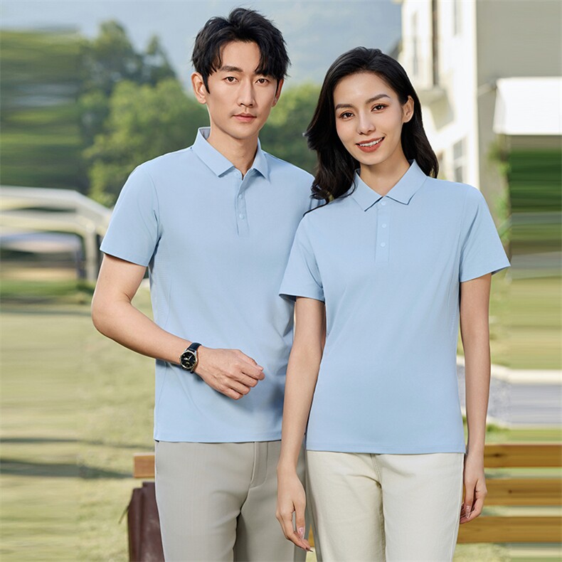 2025年夏季宽松型透气杜邦舒坦棉polo领，男装T恤，玖雅羊绒