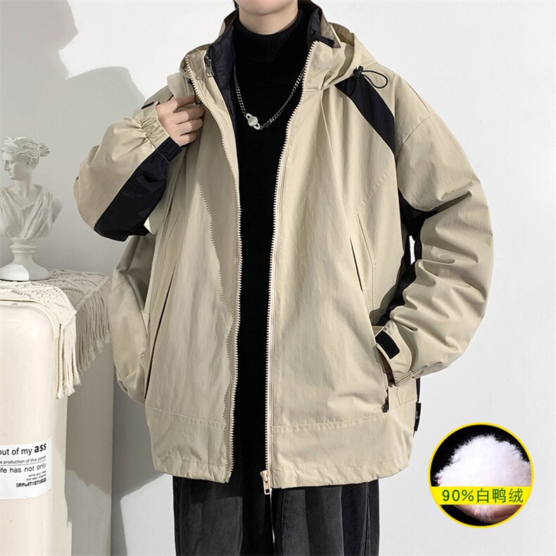 冬上新三合一冲锋衣潮加绒加厚羽绒服外套男女8352-P210控价299，男装羽绒服，电商A441-1