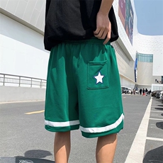 简约新款印花时尚潮牌夏季日系休闲裤刺绣坠感D627P30，男装休闲裤，星座1116-2