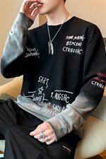 秋季渐变色套头卫衣男连帽潮流百搭宽松运动休闲男潮牌DF17T，男装卫衣，电商A102