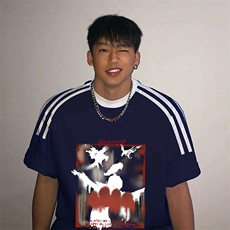 夏季美式高街重磅纯棉三条杠织带撞色男女短袖T恤ZD515-特P30，男装T恤，电商A486