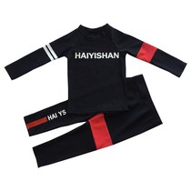 Export quality swimsuits for boys and girls long sleeves trousers quick-drying diving suits Holiday leisure surfing children split swimsuit