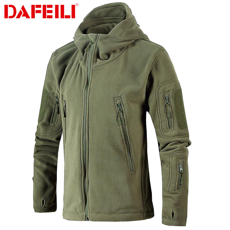 Outdoor tactical autumn and winter warm cardigan couple grabbing fleece jacket Men and women thick charge jacket inner gall bladder fleece jacket