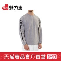 CHAMPION MENs GRAY COTTON PULLOVER SWEATER