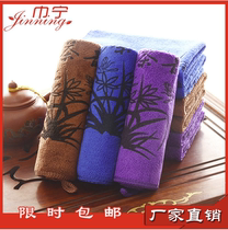 Tea towel production microfiber printing absorbent thickening large 30*30 plain color custom simple tea cloth tea towel