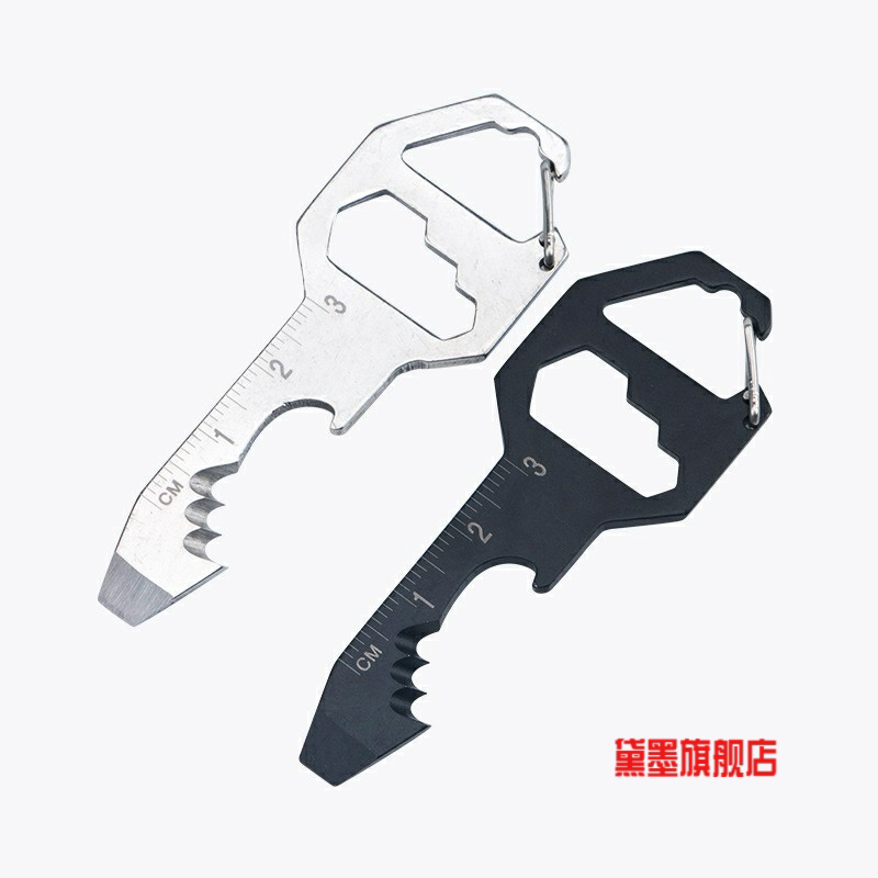 Multifunctional Tool Card Camping Survival Edc Bottle Opener Hexagonal Portable Keychain Pendant Small Gift