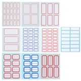 5 упаковка, самостоятельная метка маркерная категория маркерная бумага, название бумаги, название бумаги, бумага для тега метки