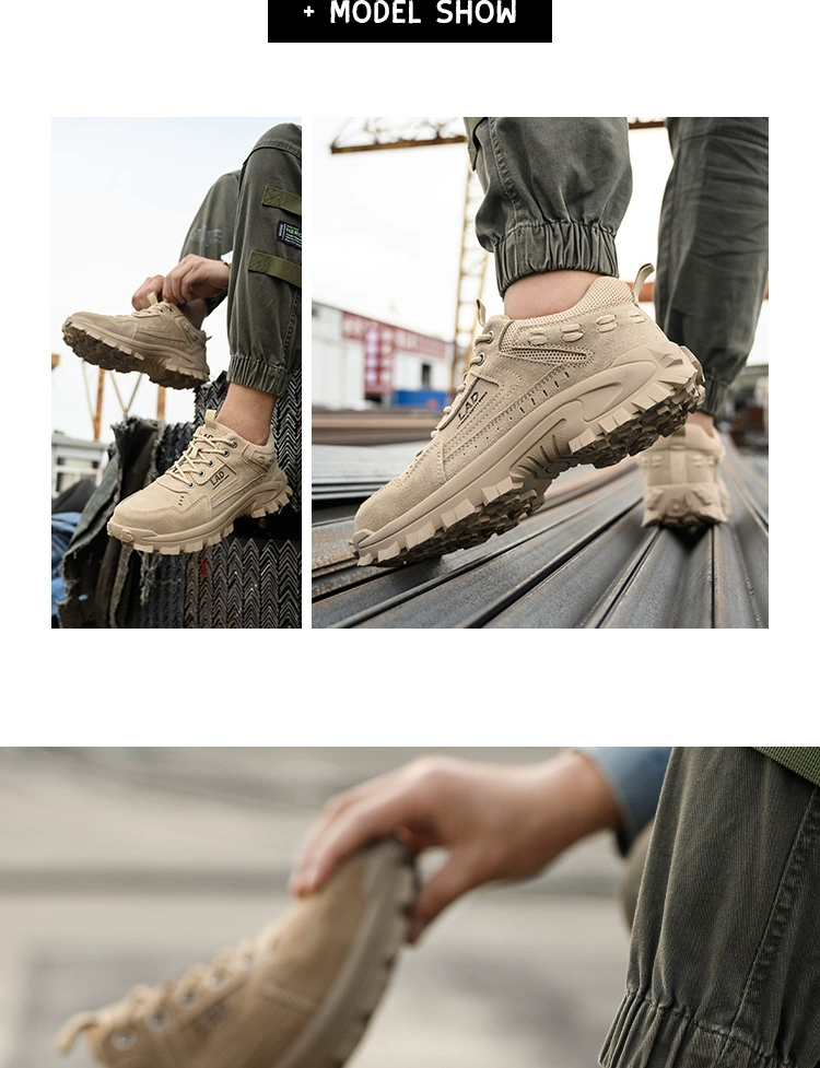 Labor protection shoes, men's work shoes, lightweight, deodorant and breathable steel toe caps, anti-smash and anti-puncture, Laobao steel plate construction site winter