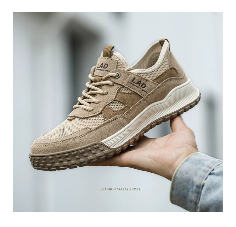 Labor protection shoes for men, winter fashion, steel toe, anti-smash, anti-puncture, breathable, anti-odor, comfortable, soft sole, construction site old protection work