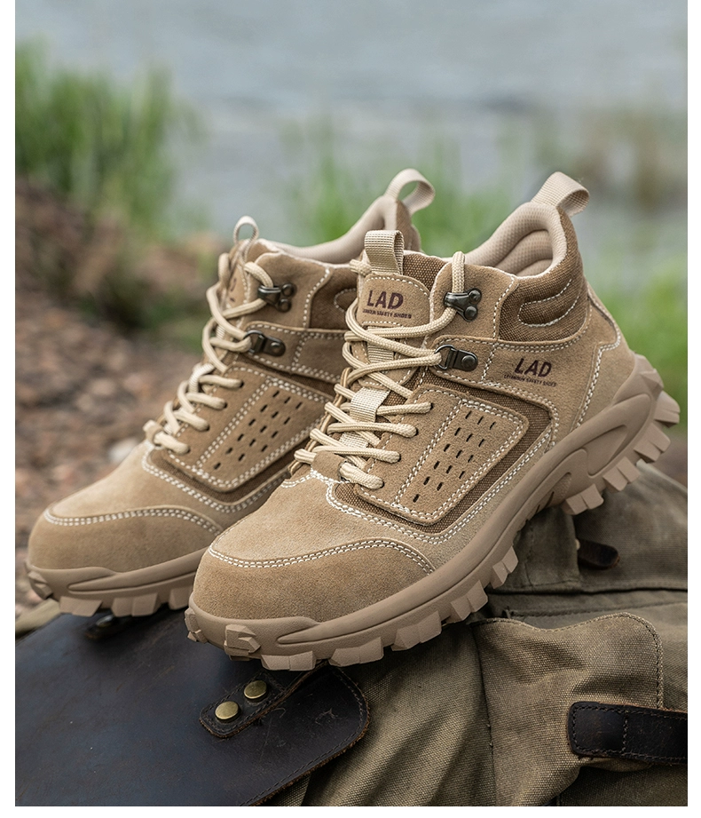 Labor protection shoes men's Laobao steel plate anti-smash and anti-puncture steel toe welder high-top breathable and deodorant work cotton winter