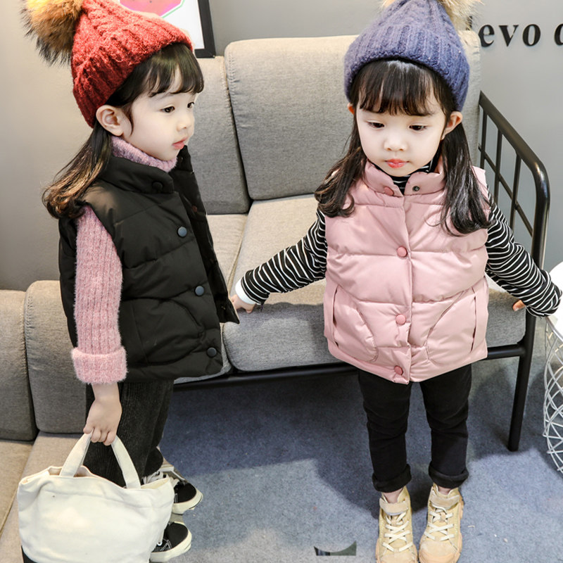 Female baby down cotton Machia thickened baby autumn and winter clothes Girls winter clothes 0-1-2-3-4-5 years old