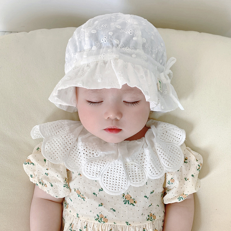Baby Sun Hat, Summer Thin Style, Female Sun Hat, Spring and Autumn Newborn Baby Hat, Princess Infant Fisherman Hat