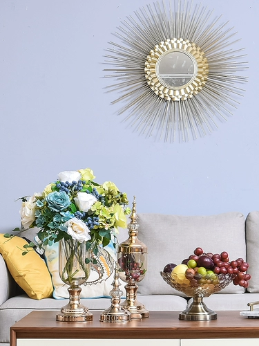 Стеклянное прозрачное украшение для гостиной, европейский стиль, легкий роскошный стиль, популярно в интернете, в американском стиле