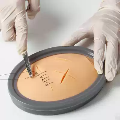 Suture Practice Model Suture Needle Soft Simulation Needle Holder Hand Sewing Needle Debridement Medical School Standard Skin Medical Students