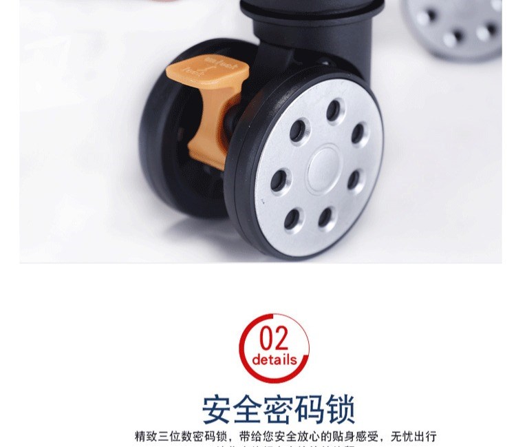 Sinh viên đại học xe đẩy hành lý nữ phiên bản tiếng Hàn của bánh xe hành lý vạn năng nhỏ tươi 24 inch 20 inch 26 - Va li tui du lich