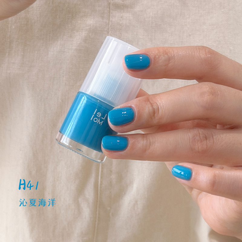 Lelmol Blue Series Toenail Polish 2026 New Sea Blue Oil Painting Blue No-Bake Quick-Drying Long-Lasting Toe Whitening