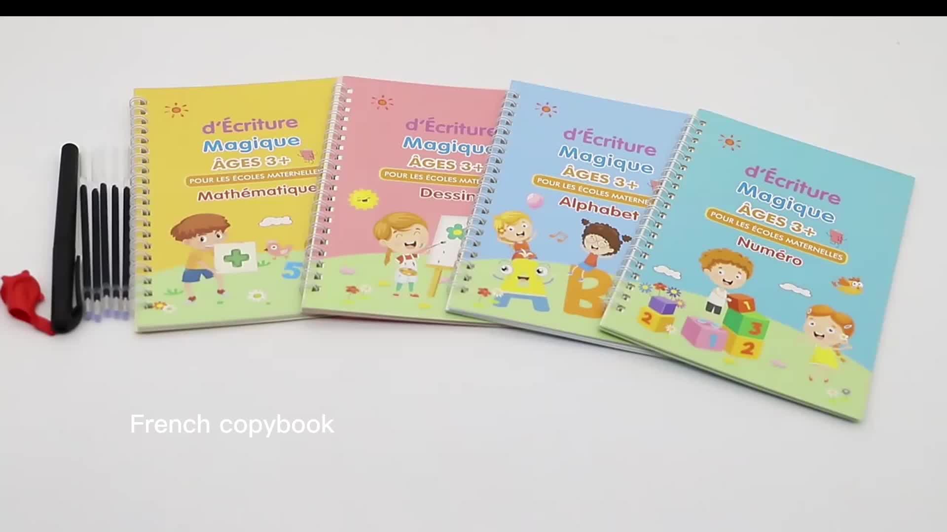 Français 3d Groove Copybook Livre Pour Enfants Apprentissage