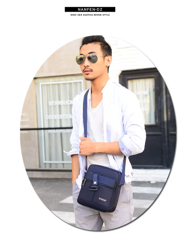 Túi xách nam túi đeo vai nam bình thường nhỏ ba lô nam Túi Messenger túi nylon nam 2018 làn sóng mới - Túi của con người