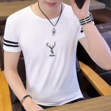 Tide, приятная телу трендовая летняя шелковая футболка с коротким рукавом, облегающий крой