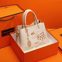 Белая желтая подарочная коробка, подарок на день рождения